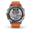 Garmin Fenix 6 - Pro Sapphire Edition (Titanium with Ember Orange Band)