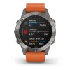 Garmin Fenix 6 - Pro Sapphire Edition (Titanium with Ember Orange Band)