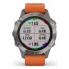 Garmin Fenix 6 - Pro Sapphire Edition (Titanium with Ember Orange Band)