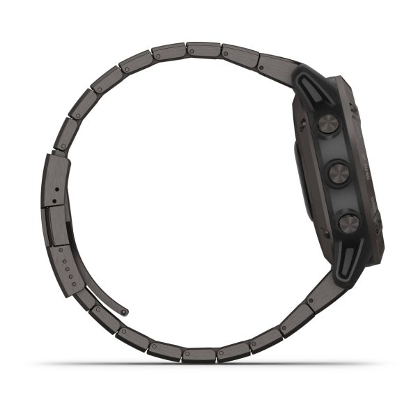 Garmin Fenix 6 - Pro Solar Edition (Titanium Carbon Gray DLC with Titanium DLC Band)