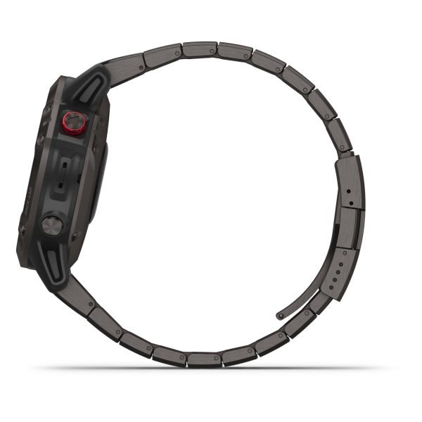 Garmin Fenix 6 - Pro Solar Edition (Titanium Carbon Gray DLC with Titanium DLC Band)