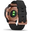 Garmin Fenix 6S - Pro Sapphire Edition (Rose Gold-Tone with Heathered Black Nylon Band)