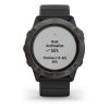 Garmin Fenix 6X - Pro Solar Edition (Titanium Carbon Gray DLC with Black Band)