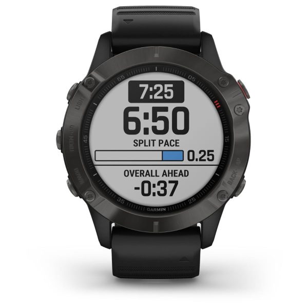 Garmin Fenix 6 - Pro Sapphire Edition (Carbon Gray DLC with Black Band)