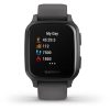 Garmin Venu Sq (Slate Aluminum Bezel with Shadow Gray Case and Silicone Band)