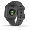 Garmin Venu Sq (Slate Aluminum Bezel with Shadow Gray Case and Silicone Band)