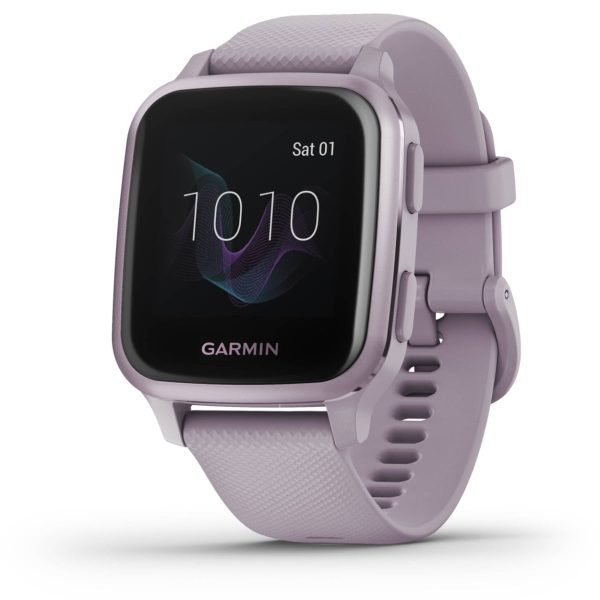 Garmin Venu Sq (Metallic Orchid Aluminum Bezel with Orchid Case and Silicone Band)