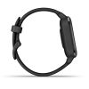 Garmin Venu Sq – Music Edition (Slate Aluminum Bezel with Black Case and Silicone Band)