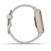 Garmin Venu Sq – Music Edition (Rose Gold Aluminum Bezel with Light Sand Case and Silicone Band)