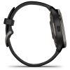 Garmin Venu 2 Plus (Slate Stainless Steel Bezel with Black Case and Silicone Band)