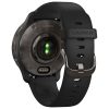 Garmin Venu 2 Plus (Slate Stainless Steel Bezel with Black Case and Silicone Band)