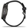 Garmin Venu 2 Plus (Slate Stainless Steel Bezel with Black Case and Silicone Band)