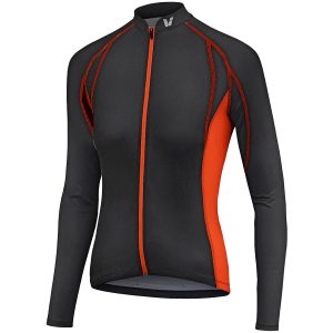 Liv Terra Long Sleeve Jersey - Charcoal/Coral