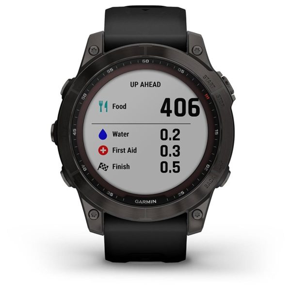 Garmin Fenix 7 – Sapphire Solar Edition (Black DLC Titanium with Black Band)