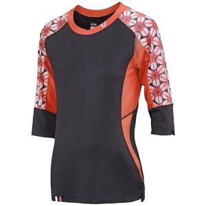 Liv Charm Short Sleeve Jersey - charcoal/coral