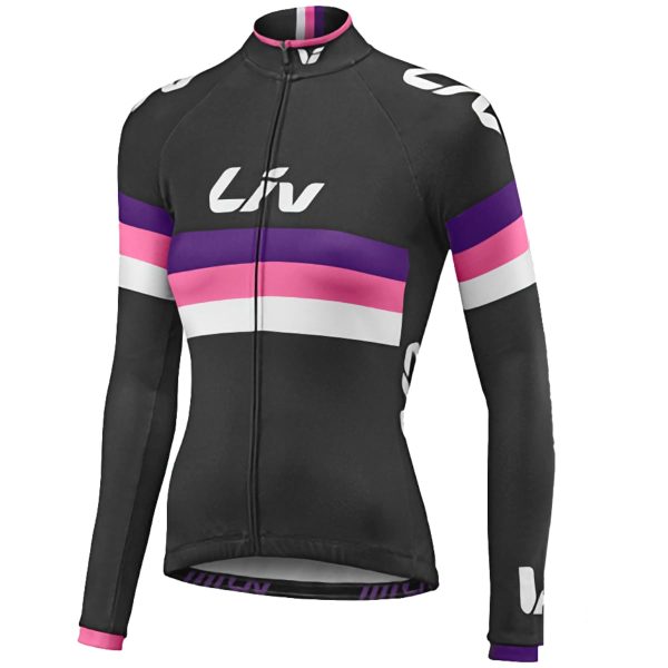 Liv Race Day Long Sleeve Jersey - black/purple/hot pink