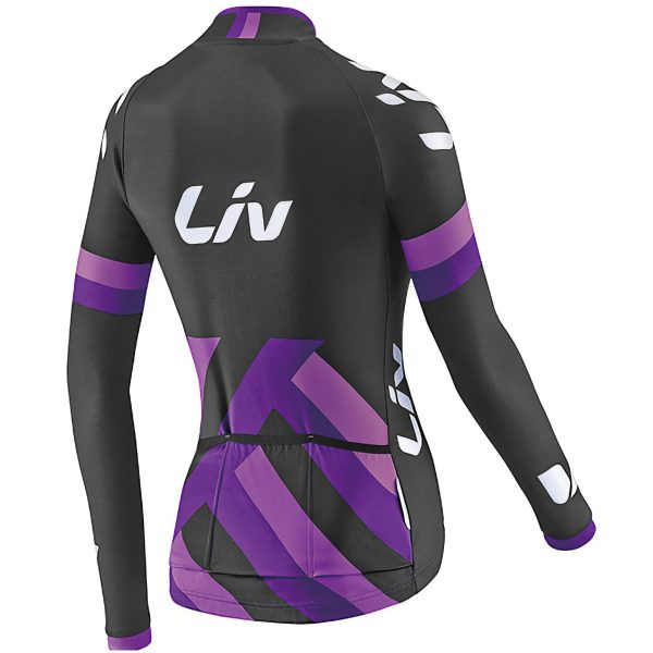 Liv Race Day Mid-Thermal Long Sleeve Jersey - black/purple