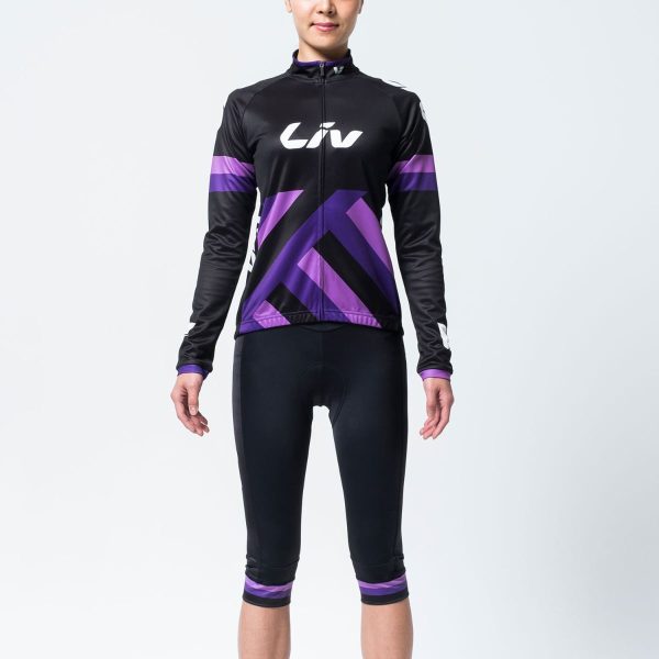 Liv Race Day Mid-Thermal Long Sleeve Jersey - black/purple