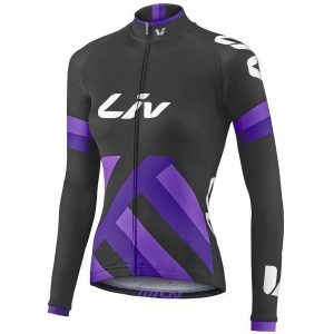 Liv Race Day Mid-Thermal Long Sleeve Jersey - black/purple