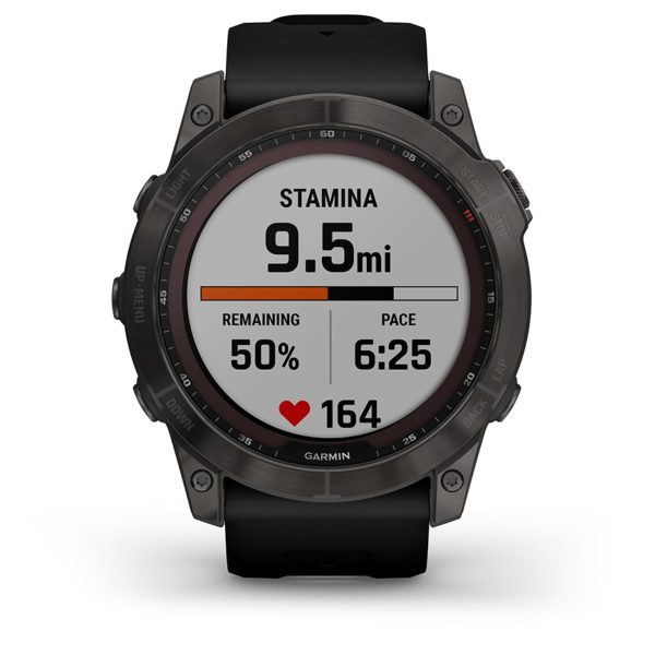 Garmin Fenix 7X – Sapphire Solar Edition (Carbon Gray DLC Titanium with Black Band)