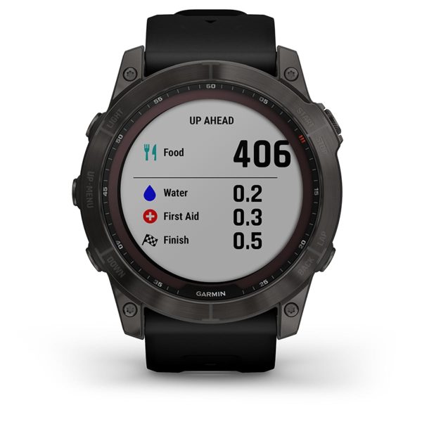 Garmin Fenix 7X – Sapphire Solar Edition (Carbon Gray DLC Titanium with Black Band)
