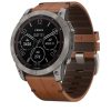 Garmin Fenix 7X – Sapphire Solar Edition (Titanium with Chestnut Leather Band)