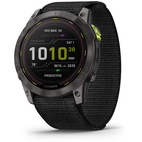 Garmin Enduro 2 (Carbon Gray DLC Titanium with Black UltraFit Nylon Strap)