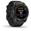 Garmin Fenix 7X Pro – Sapphire Solar Edition (Carbon Gray DLC Titanium with Black Band)