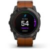 Garmin Epix Pro (Gen 2) 51mm – Sapphire Edition (Carbon Grey DLC Titanium with Chestnut Leather Band)