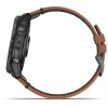 Garmin Epix Pro (Gen 2) 51mm – Sapphire Edition (Carbon Grey DLC Titanium with Chestnut Leather Band)