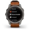 Garmin Fenix 7 Pro – Sapphire Solar Edition (Titanium with Chestnut Leather Band)