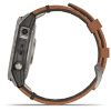 Garmin Fenix 7 Pro – Sapphire Solar Edition (Titanium with Chestnut Leather Band)