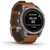 Garmin Fenix 7 Pro – Sapphire Solar Edition (Titanium with Chestnut Leather Band)