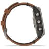 Garmin Fenix 7 Pro – Sapphire Solar Edition (Titanium with Chestnut Leather Band)