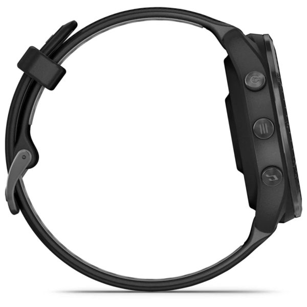 Garmin Forerunner 965 (Carbon Grey DLC Titanium Bezel with Black Case and Black/Powder Grey Silicone Band)