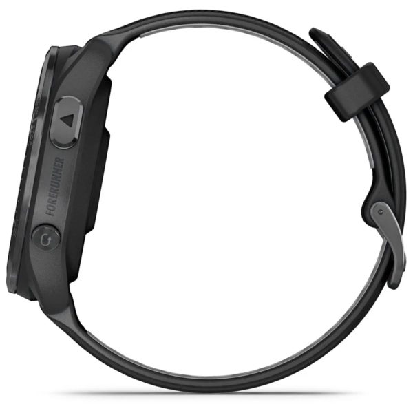 Garmin Forerunner 965 (Carbon Grey DLC Titanium Bezel with Black Case and Black/Powder Grey Silicone Band)