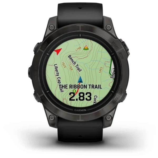 Garmin Epix Pro (Gen 2) 47mm – Sapphire Edition (Carbon Grey DLC Titanium with Black Band)
