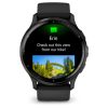 Garmin Venu 3 (Slate stainless steel bezel with black case and silicone band)