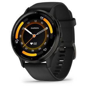 Garmin Venu 3 (Slate stainless steel bezel with black case and silicone band)